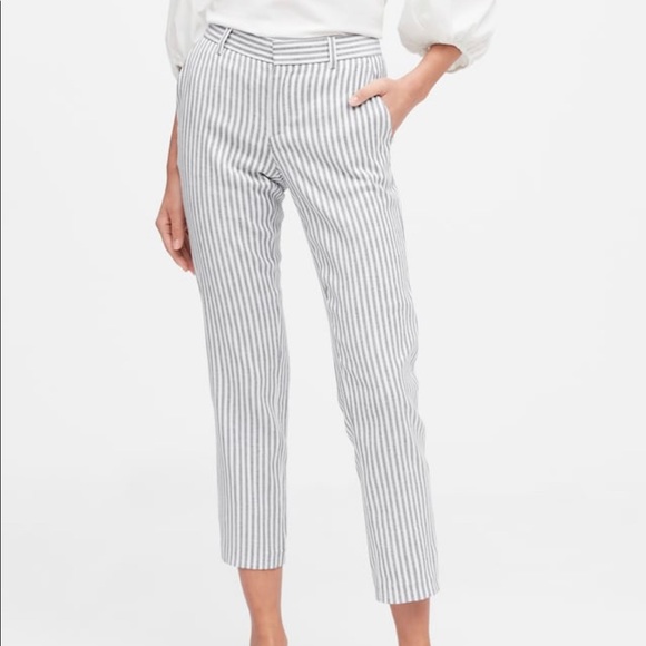Avery Straight-Fit Line Pants - Banana Republic - Picture 1 of 2